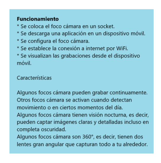 FOCO CAMARA 360°